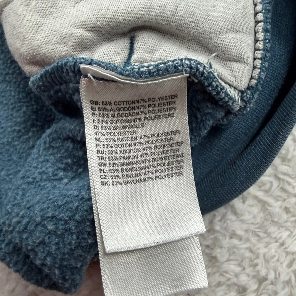 The North‎ Face Mens XL Blue Heathered Graphic Logo Pullover Hoodie Sweatshirt